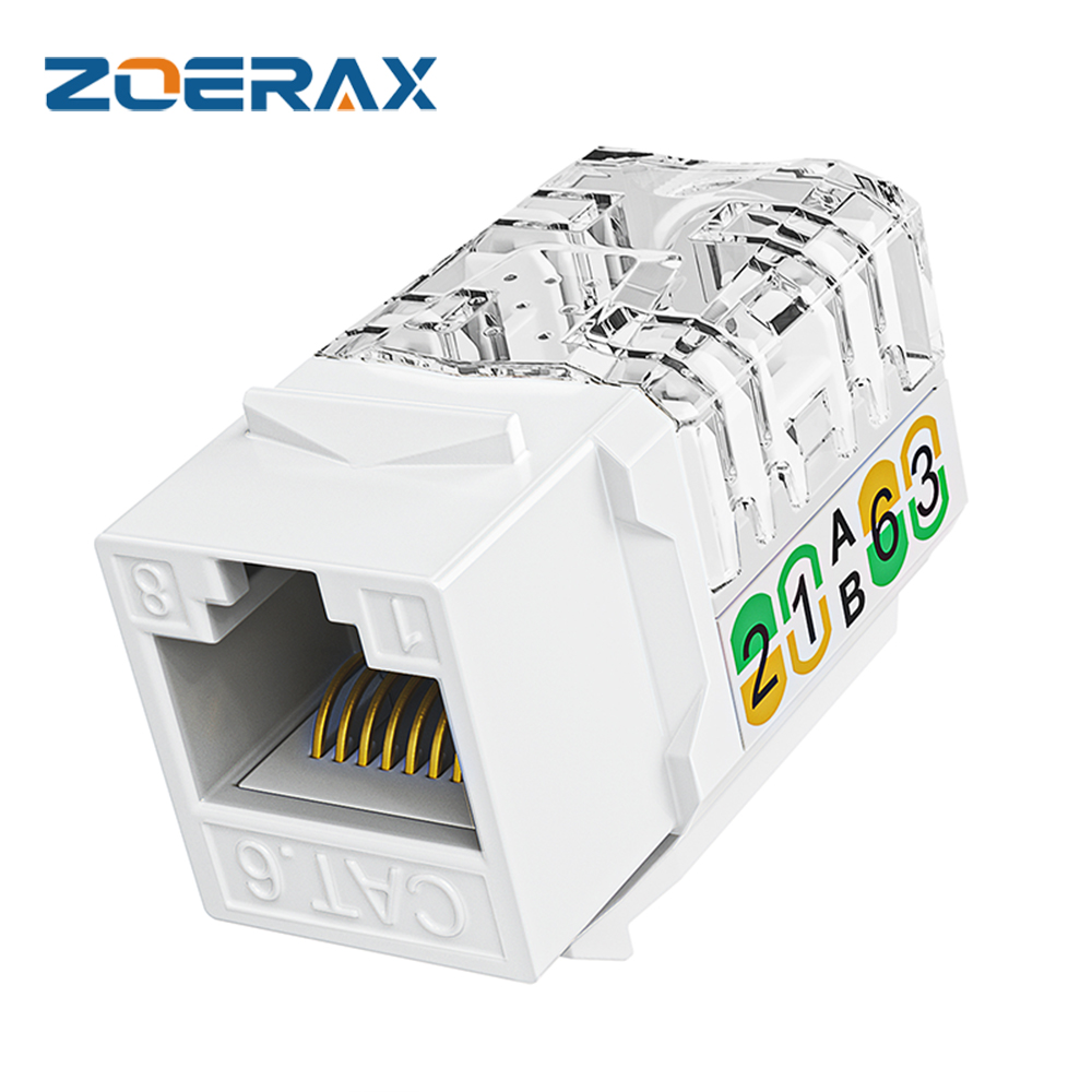 Patch Panel Cat6 - ZoeRax RJ45 Cat6/5e Тонкий профиль Keystone