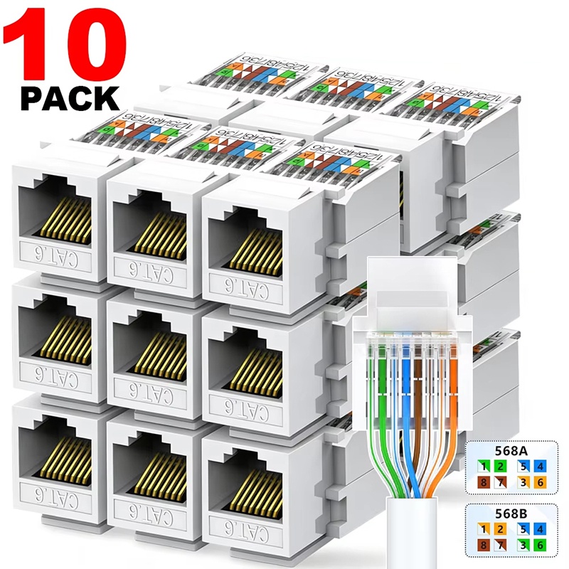 Patch Panel Cat6 - Сетевой модуль Cat6 Keystone Ethernet RJ45,