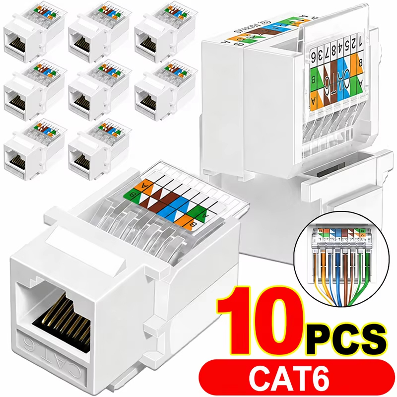 Patch Panel Cat6 - Кристаллический разъем CAT6 для Ethernet-кабеля, коннектор